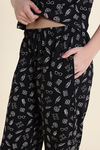 Zivame Harry Potter Knit Cotton Loungewear Set - Black Beauty — thumbnail 6